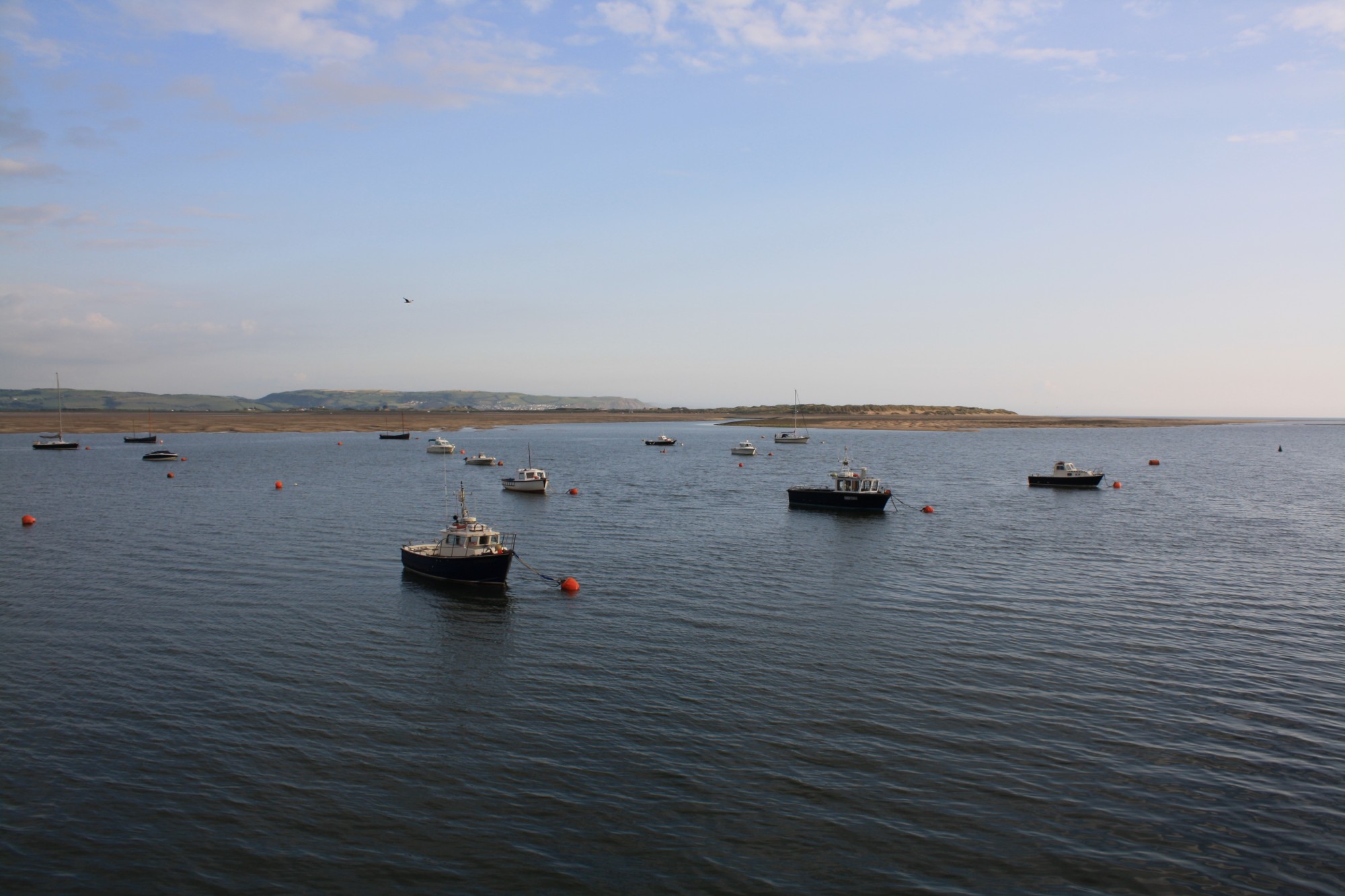 Looking out from the Aberdovey pier as the tide turns.